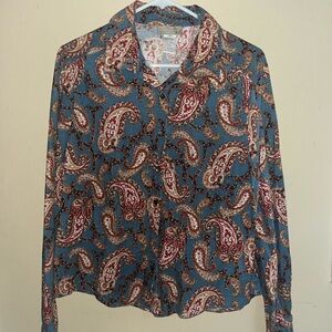 Paisley corduroy shirt